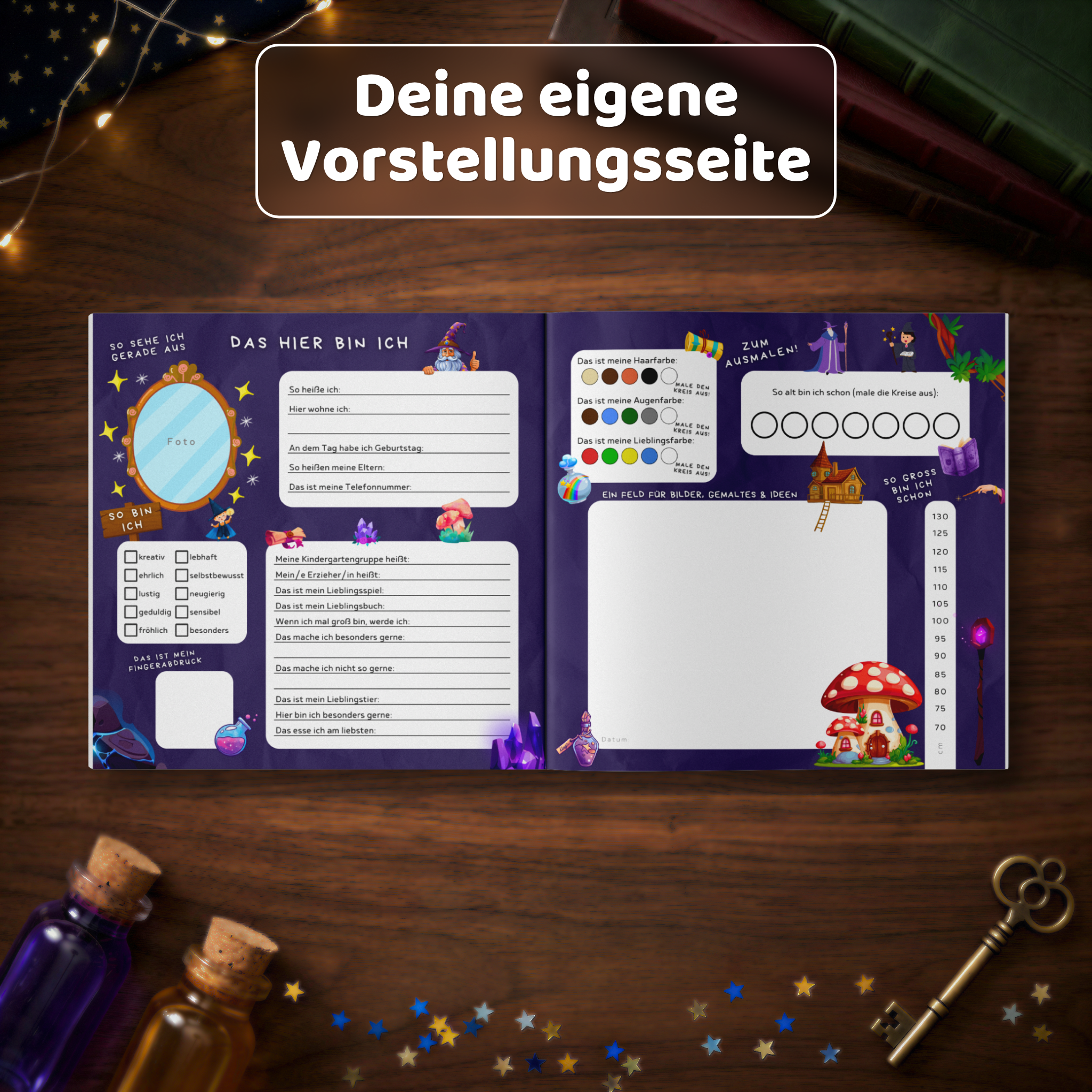 Mein Magisches Freundebuch: Vorstellungsseite - Kindify