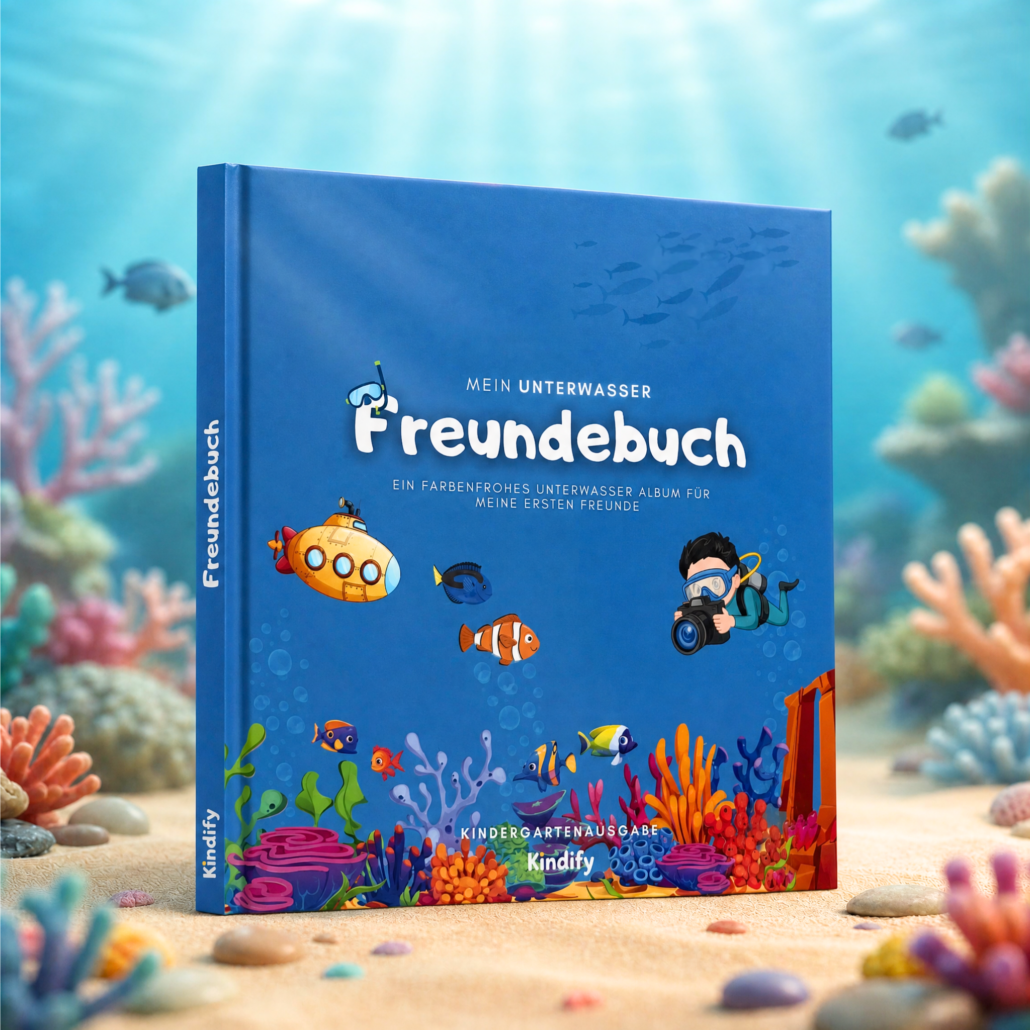 Mein Unterwasser Freundebuch: Front Cover - Kindify