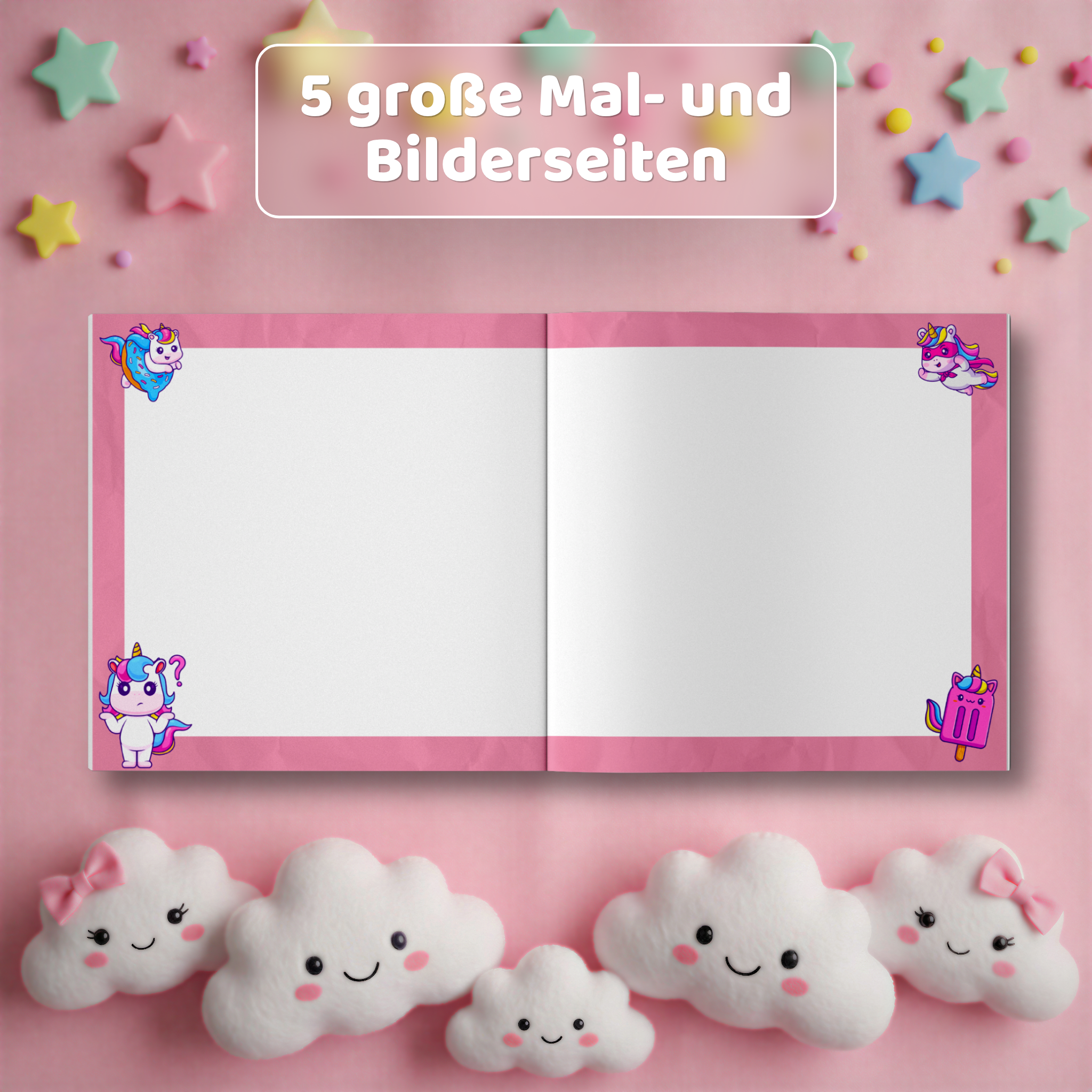 Mein Einhorn Freundebuch: Mal-/Bild Seite - Kindify
